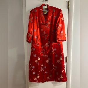 Vintage Oriental Kimono Robe ~ PEONY BRAND SHANGHAI CHINA - NWT